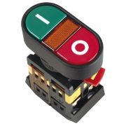Кнопка APBB-22N «I-O» d22мм 1з+1р 240В неон IEK BBD10-APBB-K51