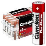 Элемент питания алкалиновый AA/LR6 1.5В Plus Alkaline LR6-PB24 (уп.24шт) Camelion 6752