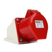 Розетка 124 32А 380В AC 3P+PE 6ч для монтажа на поверхность IP44 КЭАЗ 222756